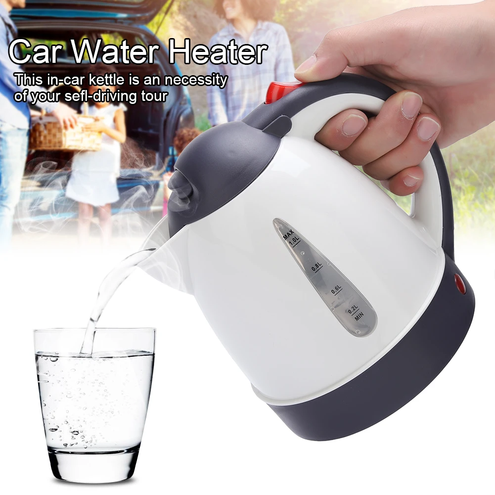 12v 24v Fahrzeug Lkw Heißer Wasserkocher Auto Elektrische Wasserkocher  1000ml Große Kapazität Tragbare Reise Wasser Kessel Kaffee erhitzt Tee Topf  - AliExpress