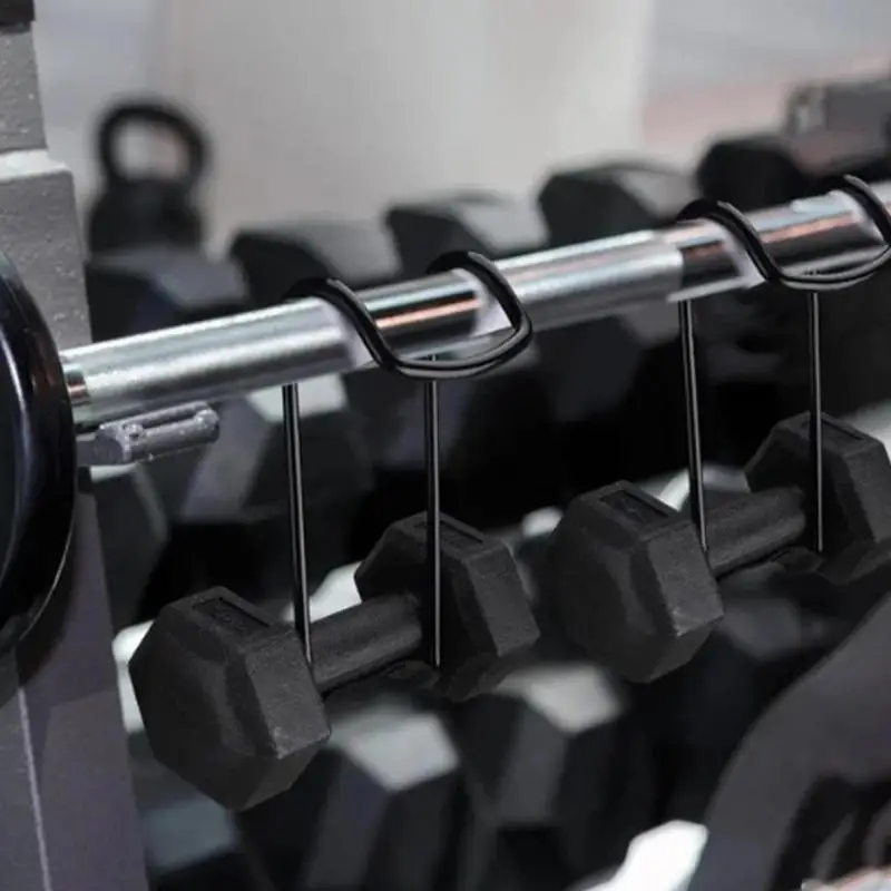 Barbell Attachment Dumbbell Spotter Hooks 2X Heavy Duty Dumbbells Spotter Stand For Bench Press Dumbbell Bench Press