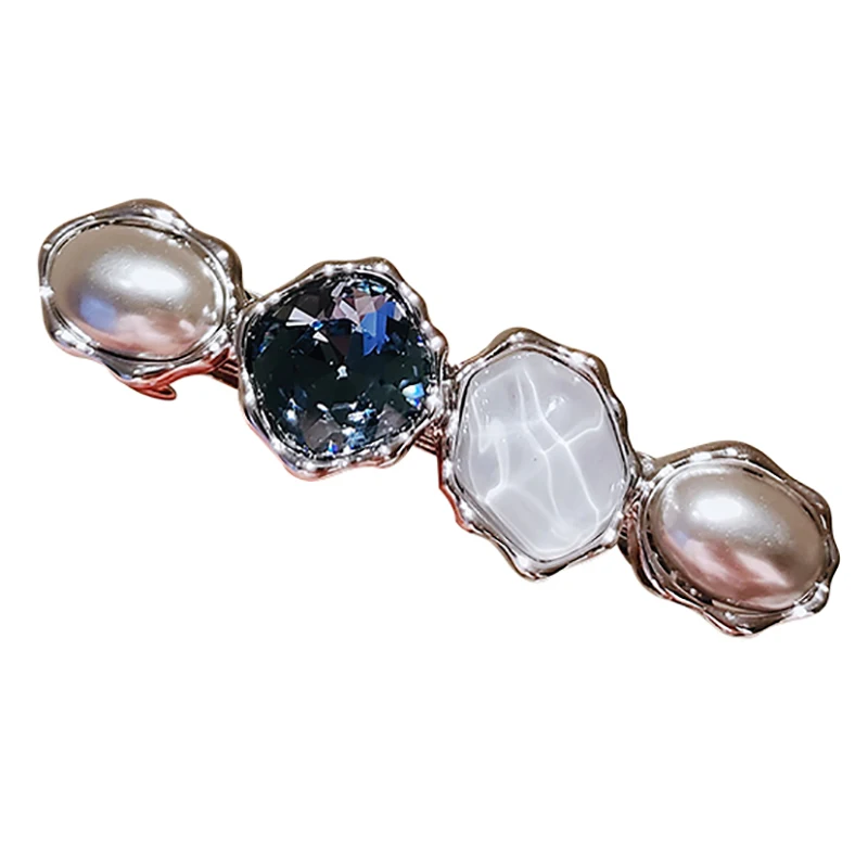 Neuartige Kristall Geometrische Frühling Clip Haar Clip High-end-frauen Hinterkopf Halb-gebunden Metall Haarspange Koreanische haar Zubehör – Detail 5