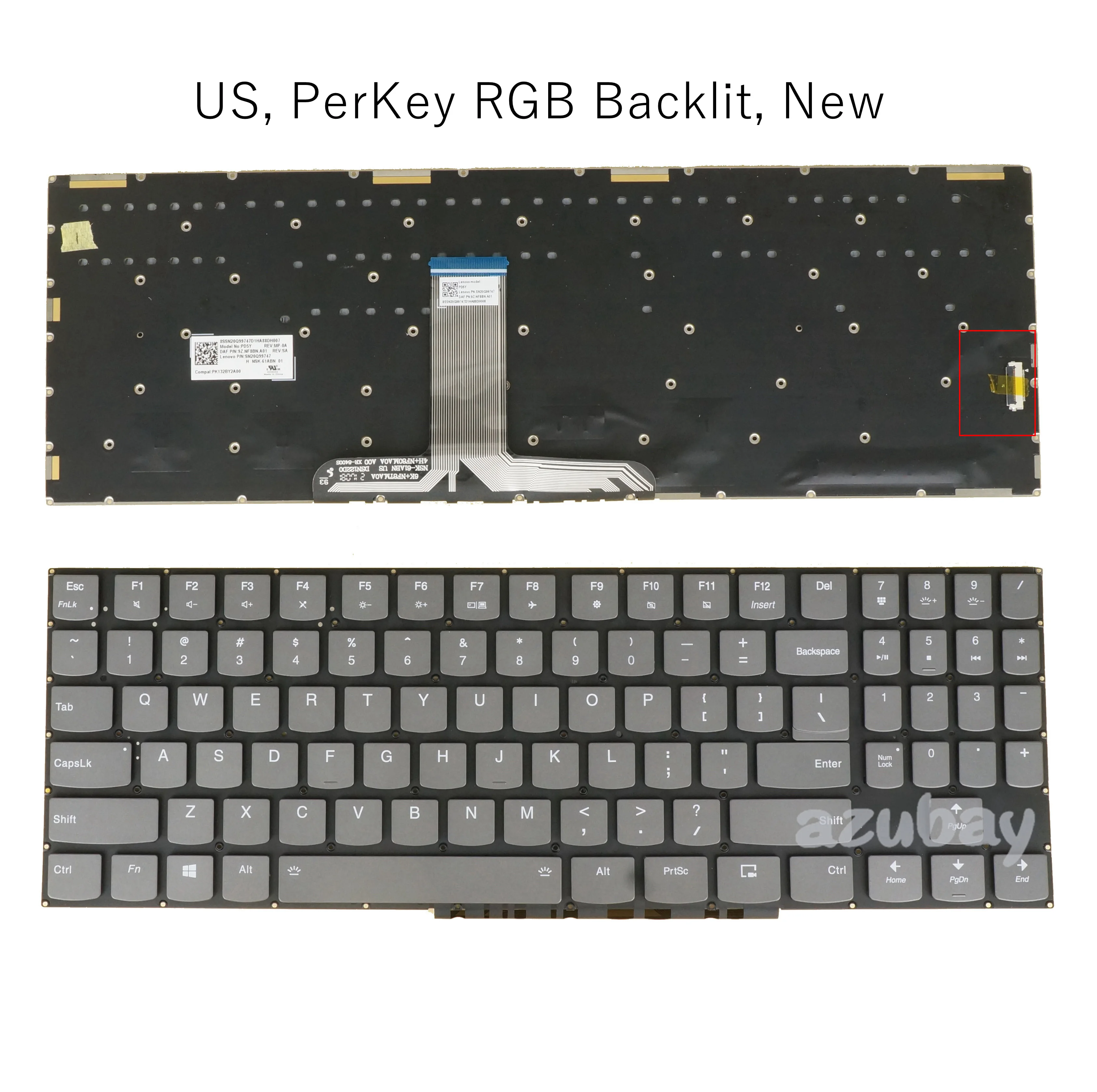 Replacement Backlit Keyboard For Lenovo Legion 17 Inch Y740 Y730 Y9000k Laptop Us 643079 - View #6
