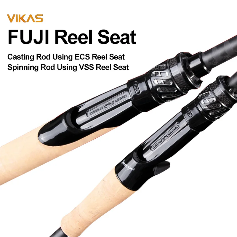 PURELURE VIKAS Spinning Casting Fishing Rod Fuji Ring F XF Action