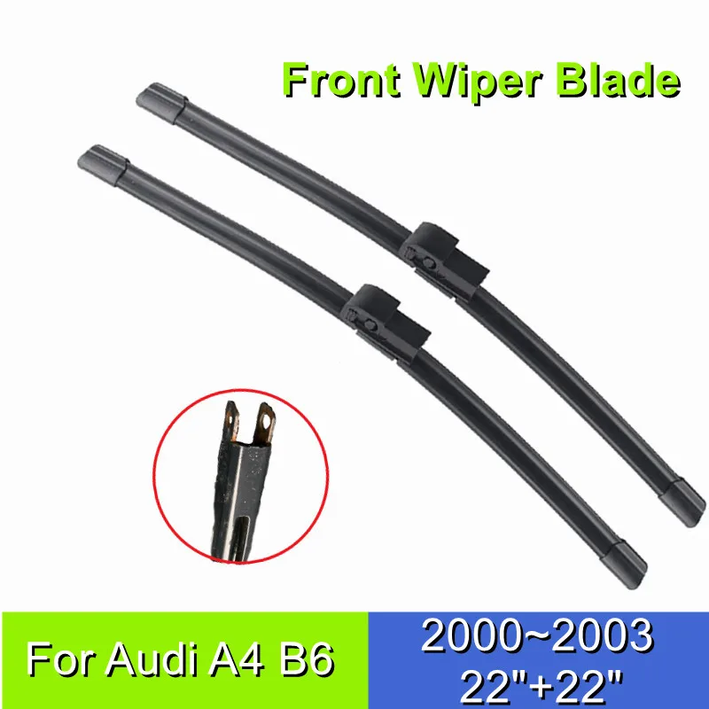 

Front Wiper Blade For Audi A4 B6 8E/8H 22"+22" Car Windshield Windscreen 2000 2001 2002 2003