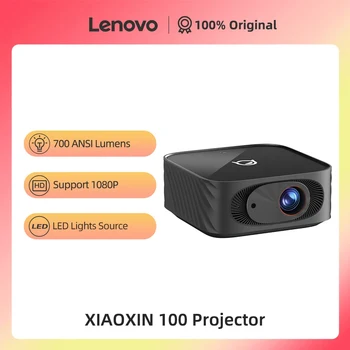 100% 오리지널 레노버 씽크플러스 샤오신 100 홈 시어터 프로젝터, 700 ANSI 루멘, 1080P HD 스마트 프로젝터, 휴대용 프로젝터