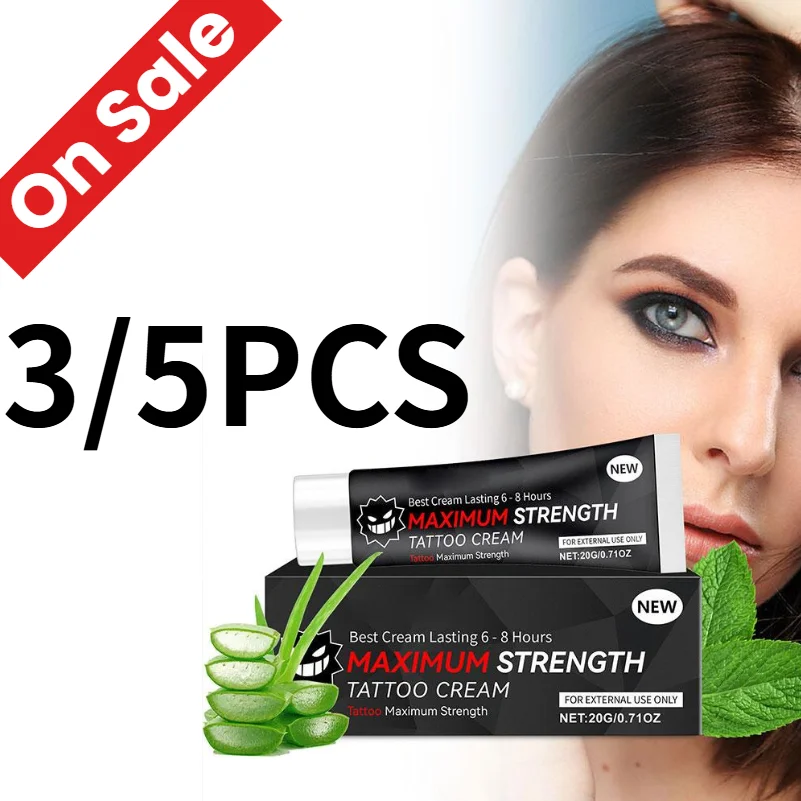 Crema per Tatuaggi ad Alta Efficacia 20g, Unguento per la Cura del Tatuaggio, Aloe Vera, Lenitivo, Idratante, Anti Rossore, Mantenimento del Colore - immagine 3