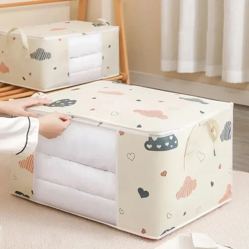 Household Big Capacity Storage Bag 50L 75L Quilt Clothes Duvet Blanket Moisture Proof Dust Proof Sorting Bags Luggage Bag 4