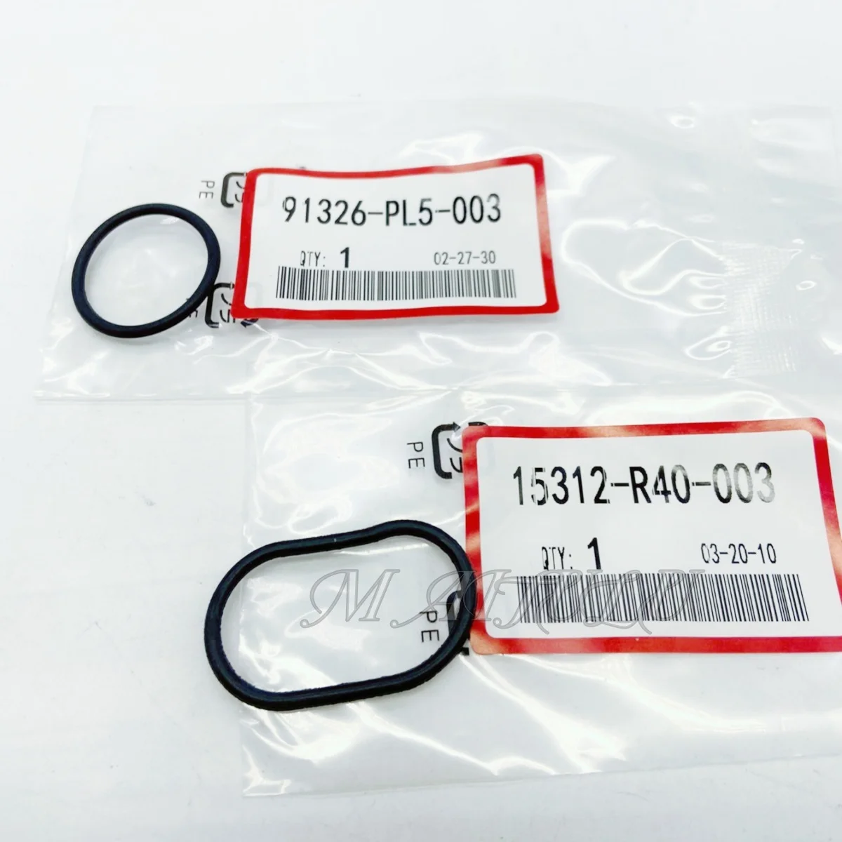 Oil filter O-ring A pair of 15312-R40-A01 91326-PL5-003 For Honda Accord Civic Odyssey 2.4L oil filter seat rubber ring set