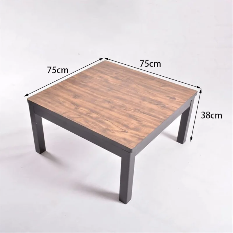Japanese Kotatsu Table 4pcs Set &ndash; Heating Table, Quilt, Carpet &Heater for a Cozy Winter Coffee Table Household Heating