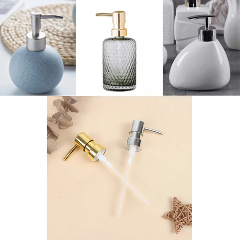 

DIY Soap Pump Liquid Lotion Dispenser Replacement Head Jar Tube 28 Thread Standard Pump Cap Liquid Soap Dispenser ABS Material