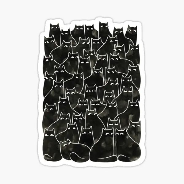 

Suspicious Cats Sticker Sticker for Laptop Decor Bedroom Car Cute Cartoon Art Fashionable Public Suitcase
