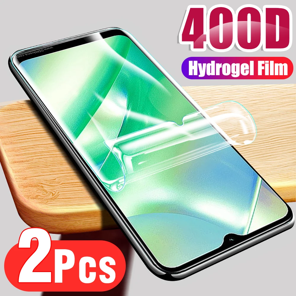 Передняя Гидрогелевая пленка RealmI C 33 33C RealmeC33 4G, 2 шт., прозрачная, полное покрытие, Защитная мягкая пленка для Realme C33 6,5 дюйма, RMX3624