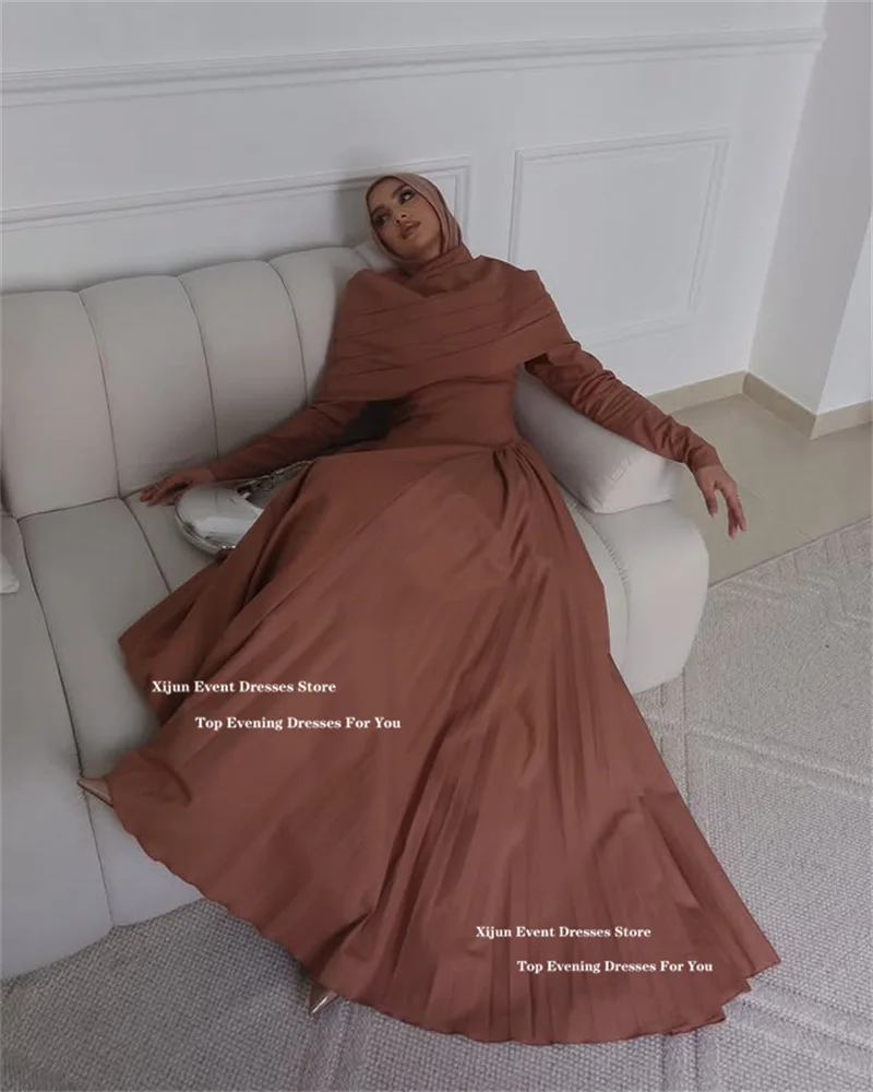 blue dress for baby girl Fabrosanz: Brown Draped Big Buckle Dress – houseoffabrosanz main image 1