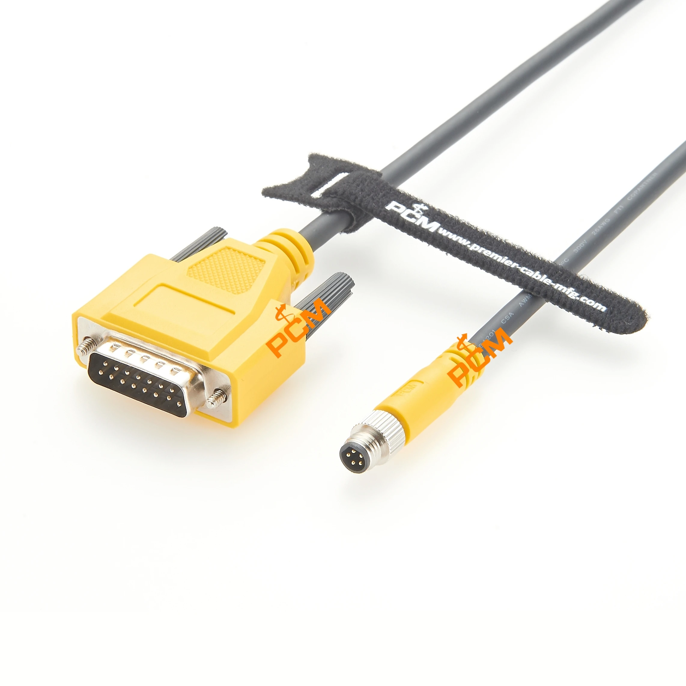 M8 5-poliges Stecker auf DB15-Stecker-Kabel, hochflexibles Kabel, I/O-Modulkabel, Vision-Systemkabel für Cognex CIO-MICRO Industriekamera