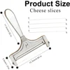Cheese Cutter,manual Cheese Slicer with A Set of 4 Spare Wires, Stainless Steel, Casters, Adjustable Thickness 3
