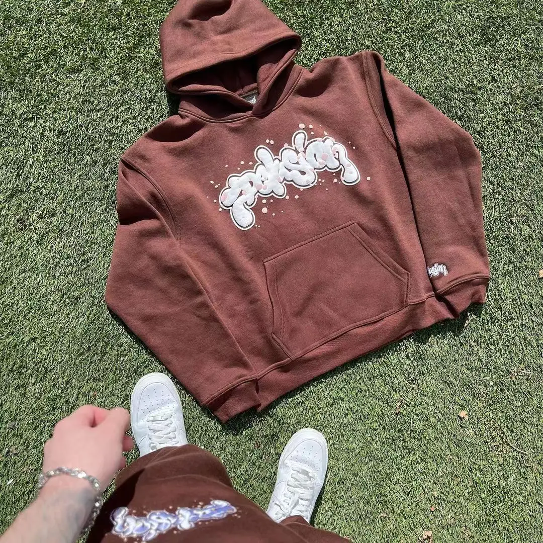 

Letter Print Korean Fashion Hoodies for Men Streetwear Pullovers Long Sleeve Sweatshirt Loose Male Harajuku Casual Hooded Jacket