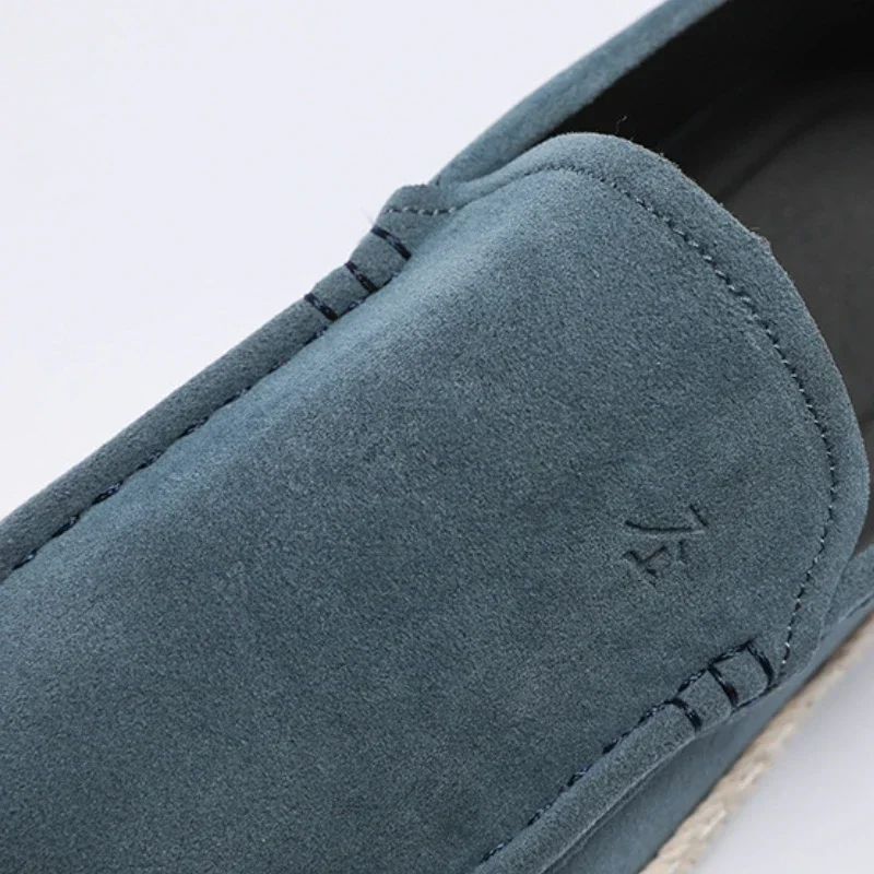 Fashion men canvas shoes breathable slip on loafers walking shoes classic comfortable driving shoes sneakers