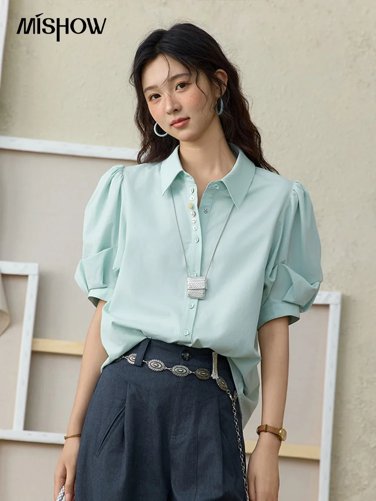 Mishow Light Green Lace Bow Camisole & Cardigan Set MXE15T0504 main image 1