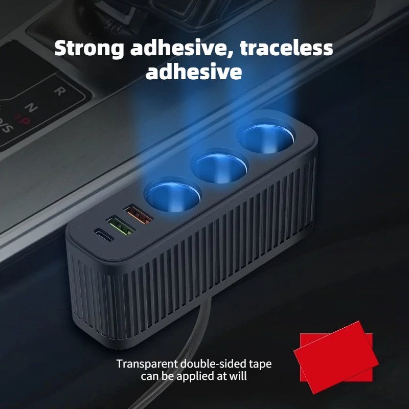 120W 자동차 시가 라이터 USB 충전기 PD 빠른 충전 전원 어댑터 휴대 전화 충전기 용 1 대 4 다기능 소켓