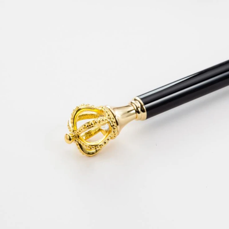 Cute Diamond Golden Crown Ball Rose Gold Ballpoint Pens Ball Pen For Office School Writing Supplies Kawaii Stationery Gift