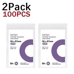 HD Transparent Kpop Idol Card Protective Sleeves - Bulk Pack of 50 - 500 Pieces (100Pcs - 56x87MM)