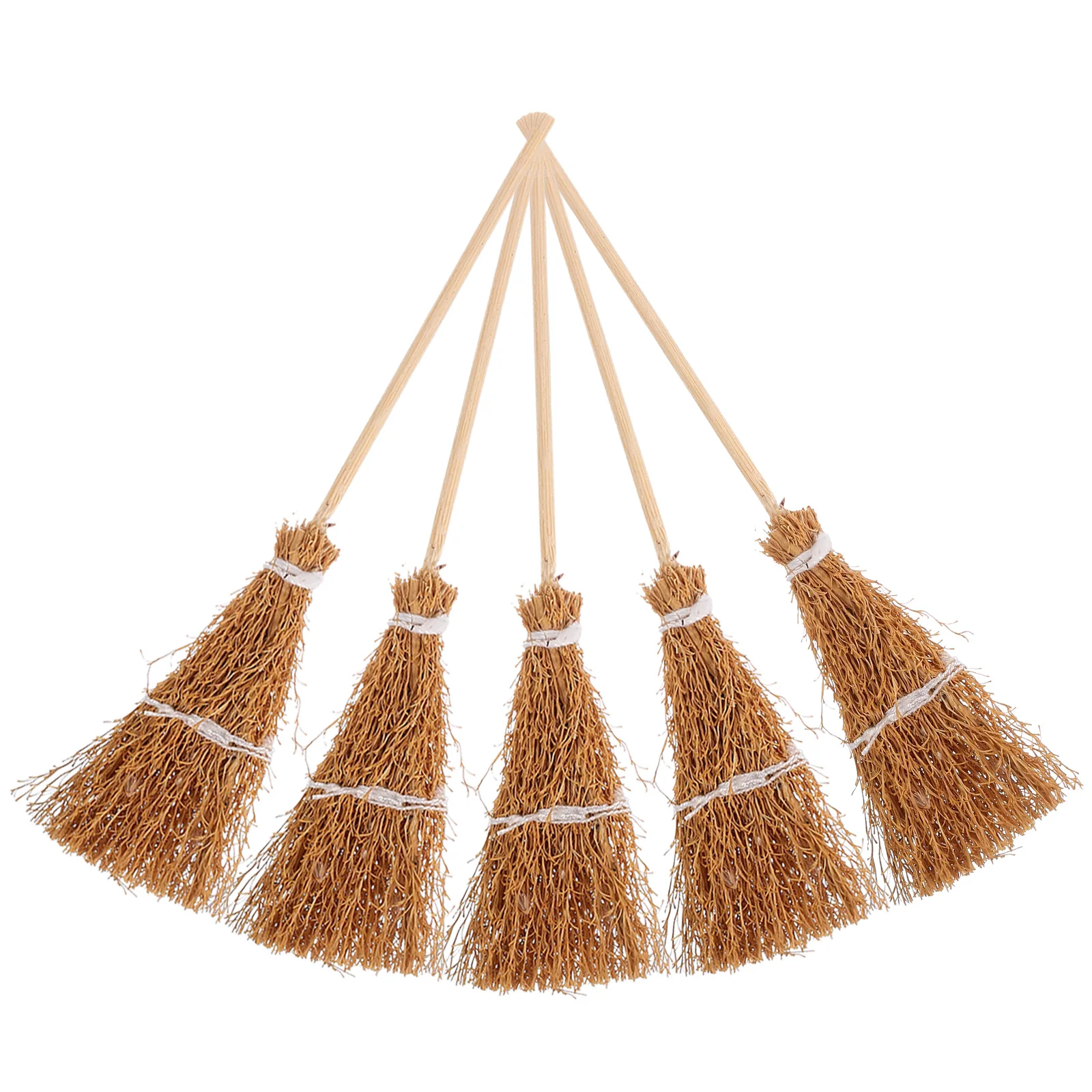 

Miniature Broom Halloween Miniatures House Decorative Decorate Dollhouse Artificial Props