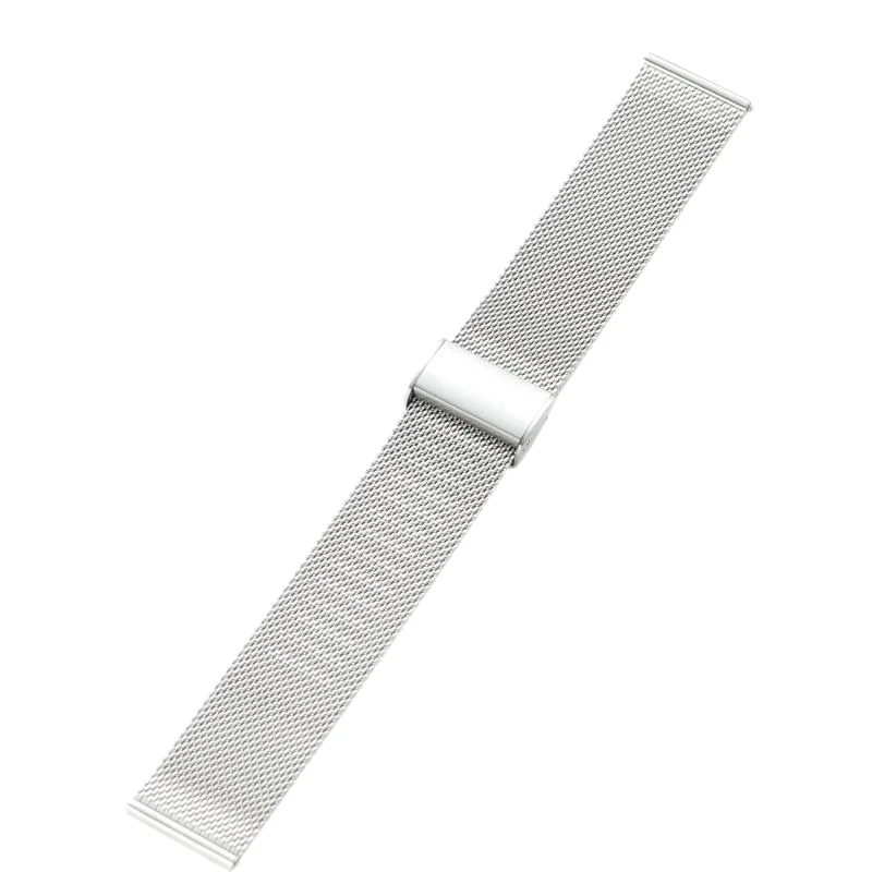 20mm Metal Watchband with TPU Soft Case Protector - Quick Install Bracelet Accessories