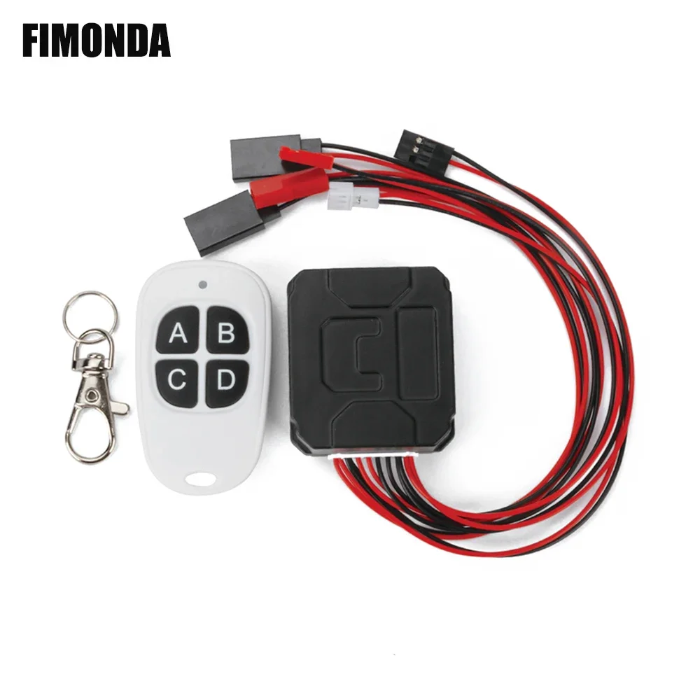 Беспроводной пульт дистанционного управления для радиоуправляемой лебедки и светодиодной подсветки для 1/10 гусеничного автомобиля TRX4 TRX6 SCX10 D90 CC01 MST CFX Gen8 TF2