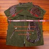 LE-0003 Big Size 18oz High Quality Cotton Denim Jacket Casual Stylish Unwashed Stormrider Coat 5
