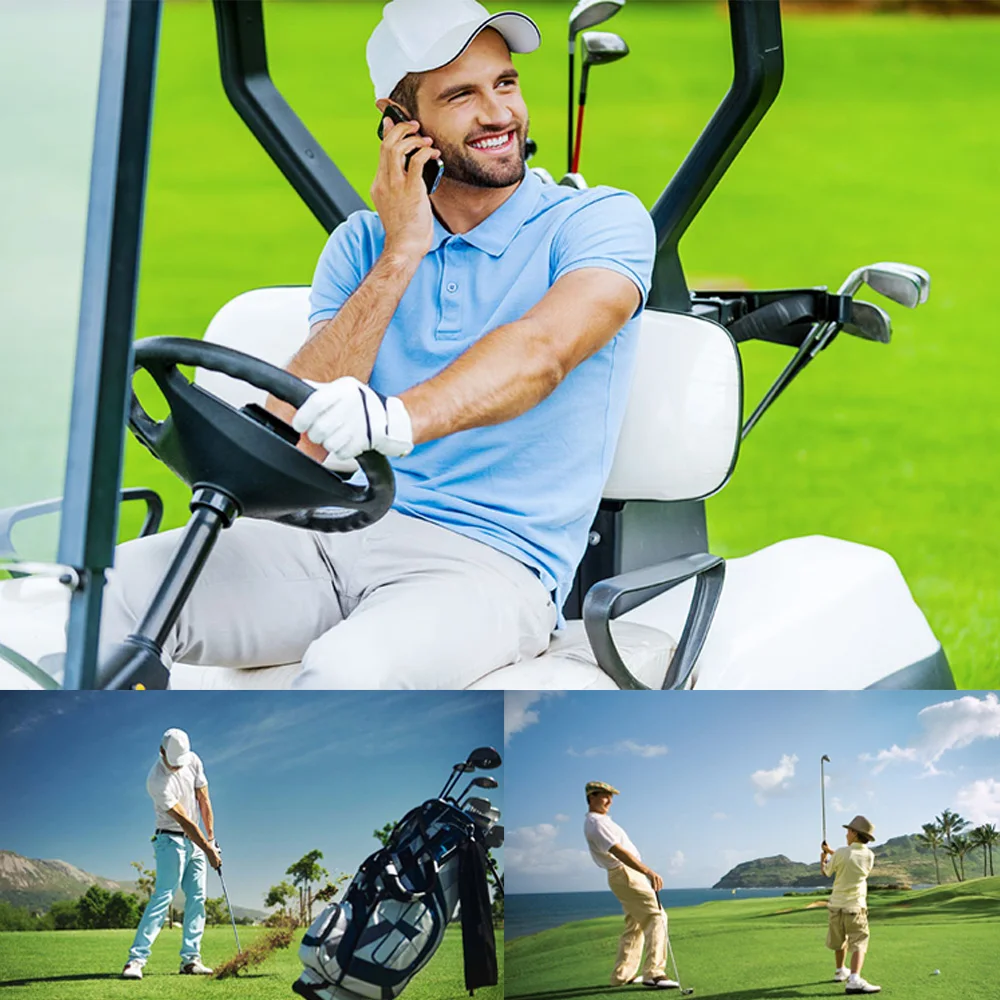 1 Pcs Golf Gloves Men Left Right Hand Soft Breathable Pure Sheepskin Genuine Leather With Anti-Slip Granules Men Golf Glove