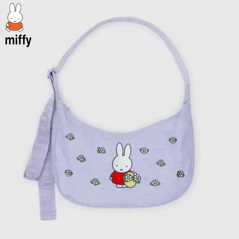 Miffy Embroidered Cute Cartoon Shoulder Bag - Large Capacity Kawaii Handbag & Holiday Gift
