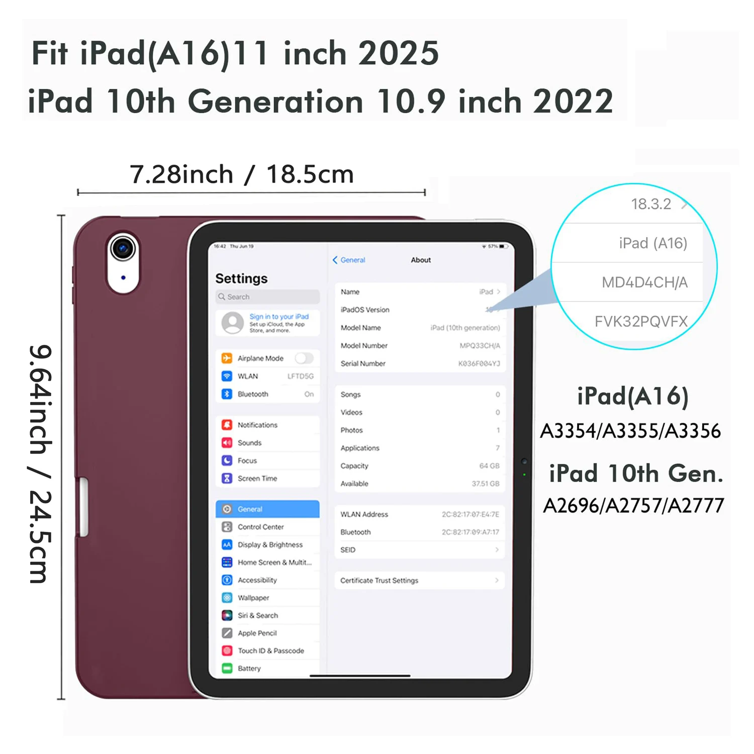 Magnetic Flip Smart Stand Cover Pencil Case