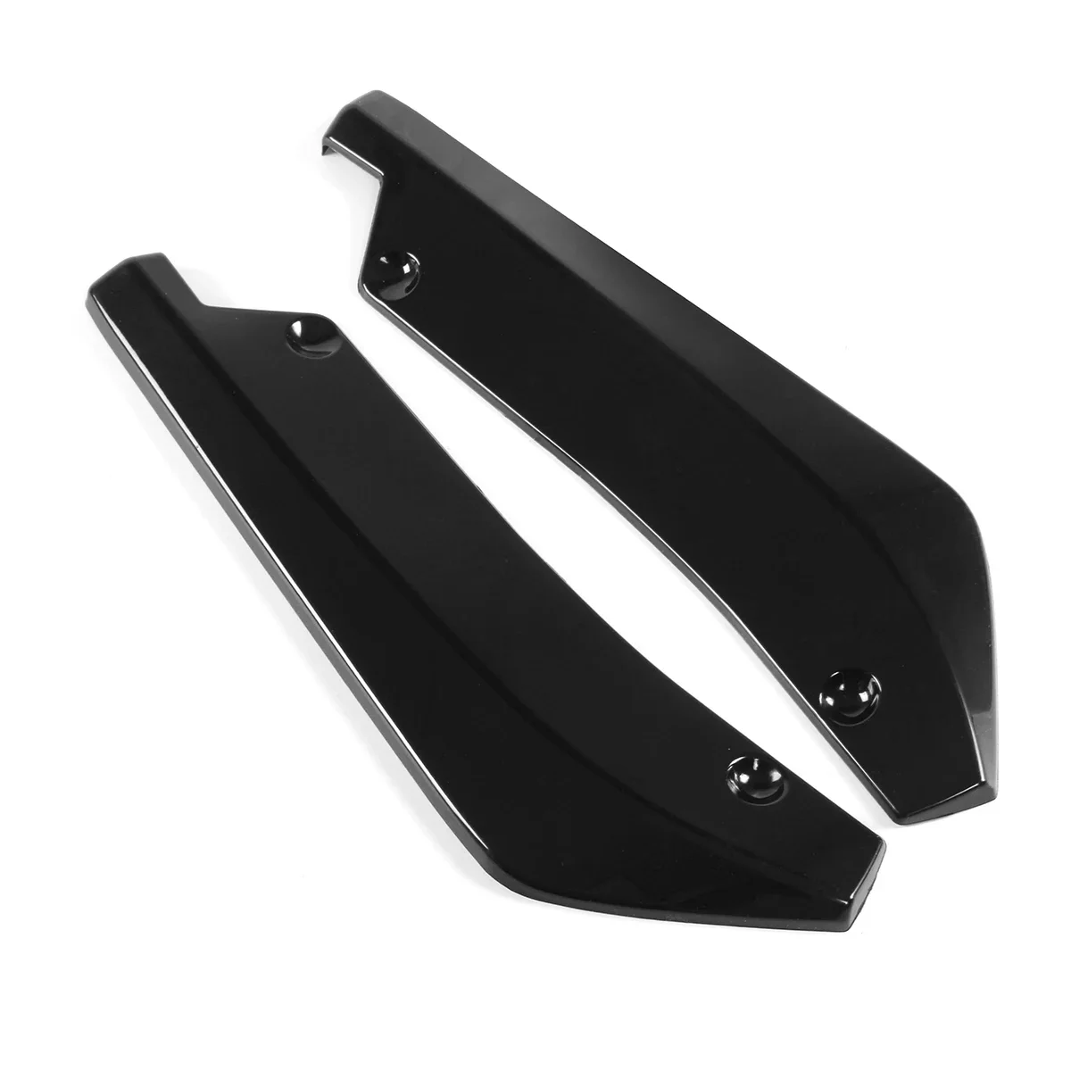 2PCS/SET Rear Bumper Lip Canards Splitters Side Spoiler Valance Trim Cover Sticker For AUDI A4 A5 A6 A7 B8 S3 Car Accessories