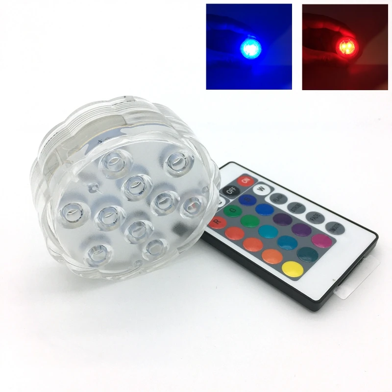 10 LED RGB hookah accessories hookah shisha LED light narguile chicha accessories festive party decoration with remote control 16 colors TSENG 0005, hookah accessories