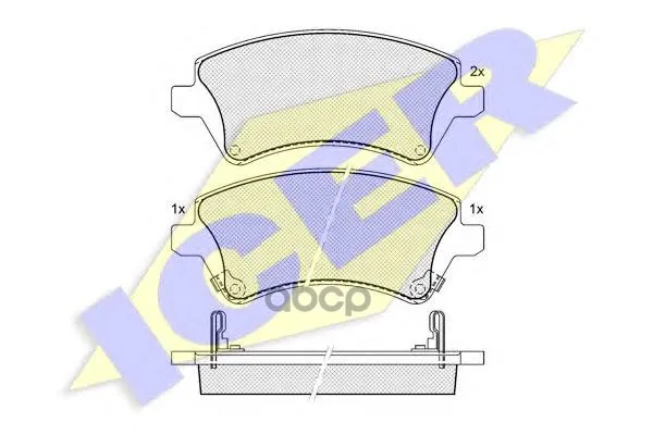 181513_колодки дисковые передние ! диск 15' Toyota Corolla 1.4/1.6 WTi/2.0D4-D 02 ICER арт. 181513 |