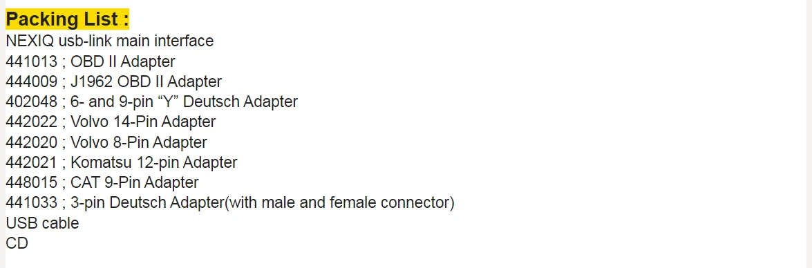 Meilleur outil de diagnostic de camion diesel USB LINK OBD, détecteur de défaut pour camion RapDuty pour CumSERVICES, outils de EAU