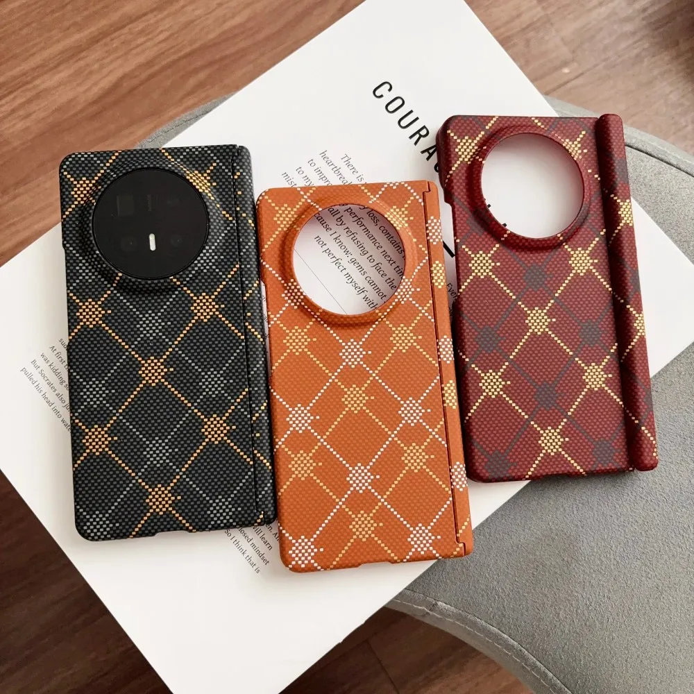 Carbon Fiber Luminous Magnetic Protective Back Cover