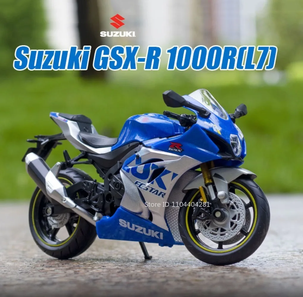 1:12 Aprilia RSV4 Suzuki GSX R1000R Legierung Motorrad Modell Diecast Auto Spielzeug Vorderrad Lenkung Miniatur Autos Sammeln Ornamente – Detail 2