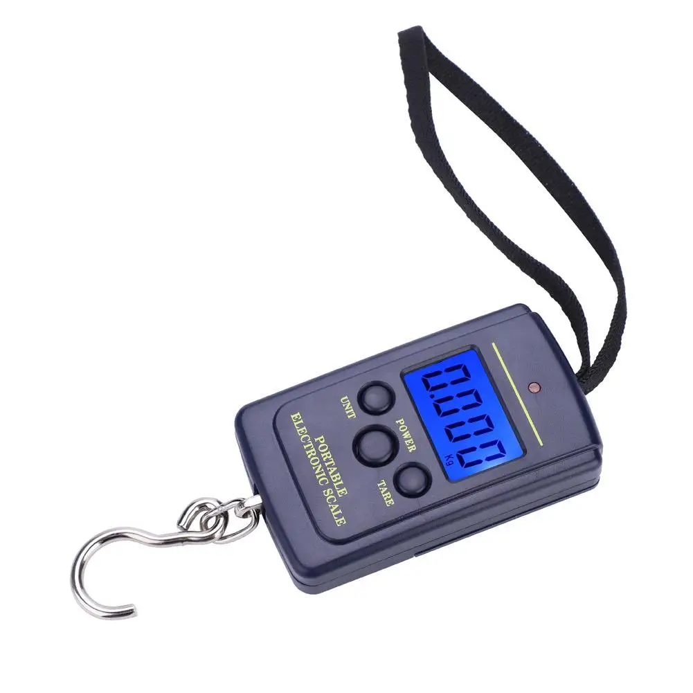 40kg x 10g Mini Digital for fishing Scale-Portable Electronic Weighting Tool for Travel, Hanging & Outdoor Use