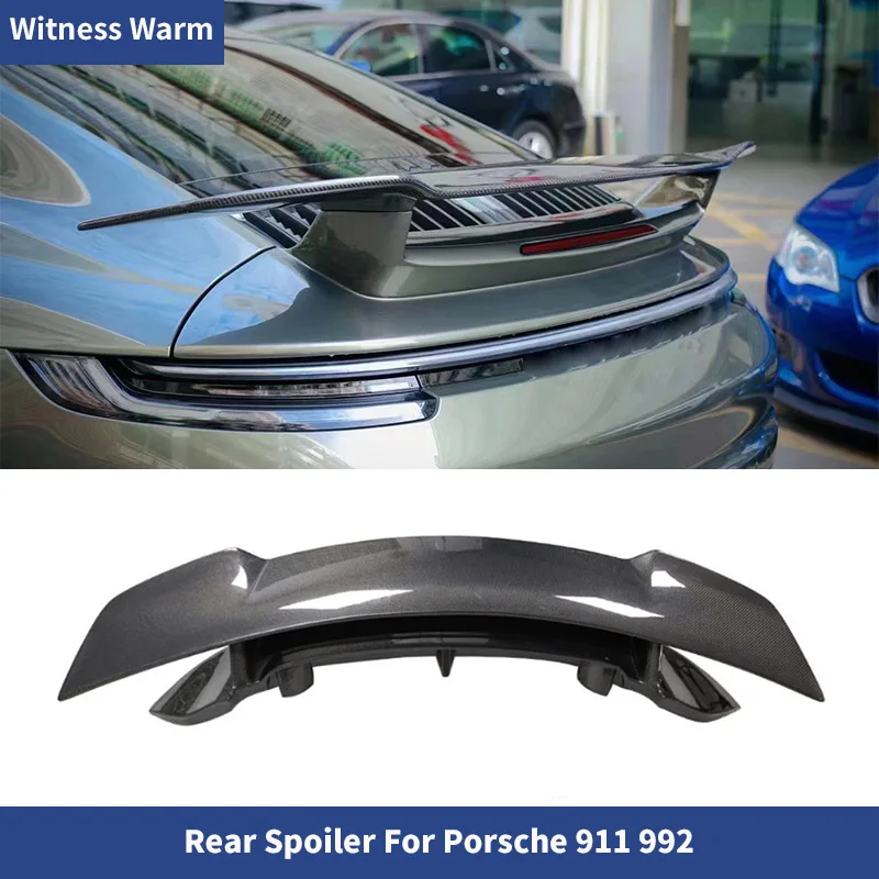 Nuovo Design Sportivo In Fibra Di Carbonio Frp Spoiler Ala Spoiler Posteriore Spoiler Per Porsche Carrera 911 992 2019 2020 2021 2022