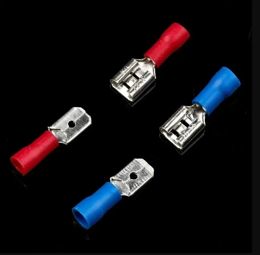 Terminal Connector 280PCS Wiring Cold Crimp Terminals Boxed PVC Insulated Terminal Block Spade Pair Connector