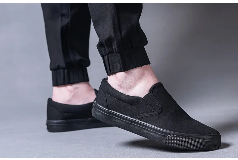 Men's slip-on canvas shoes copy — KANDI COTA STUDIO