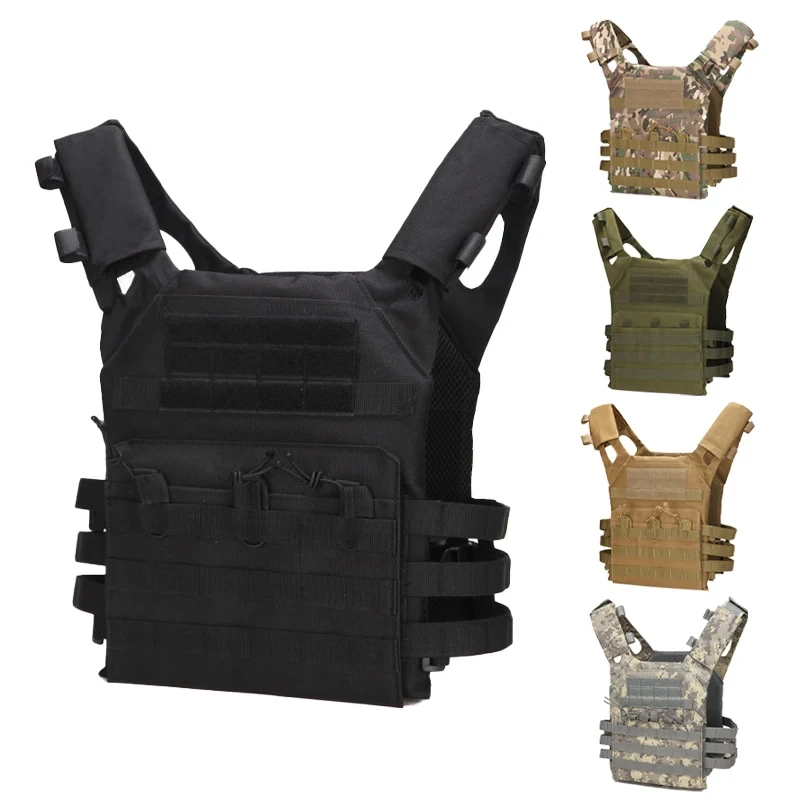 Men's Vest Molle Plate Carrierr Magazine Tactical Vest Train Body Armor Combat Camo CS Hunting Equipment 1