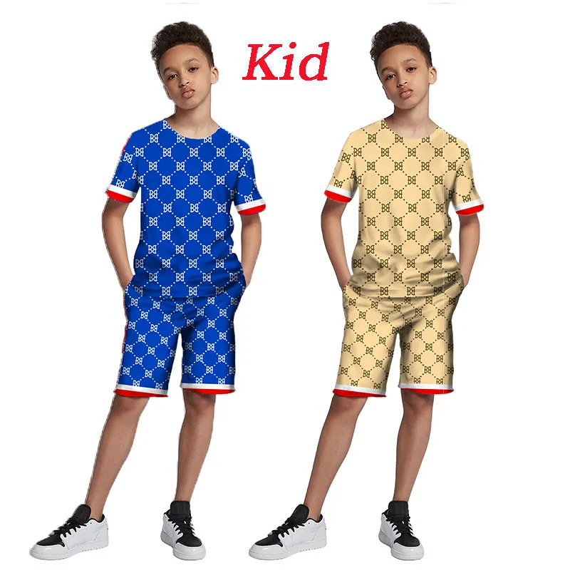 

Роскошная летняя футболка с принтом, костюм в стиле барокко, верхняя одежда с 3d принтом, Повседневные детские топы/шорты/комплект детской одежды из двух предметов