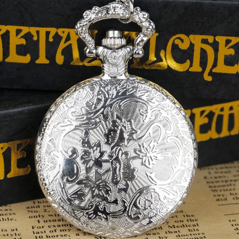Hot Bronze Vintage Eagle Quartz Pocket Watch Simulated Pendant Necklace Fob Chain Is The Best Gift For Women And Men