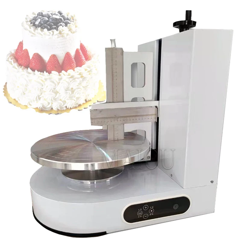 

4-12 Inch Automatic Cake Cream Spreading Coating Filling Machine Electric Cake Bread Cream Decoration Spreader Smoothing Machine