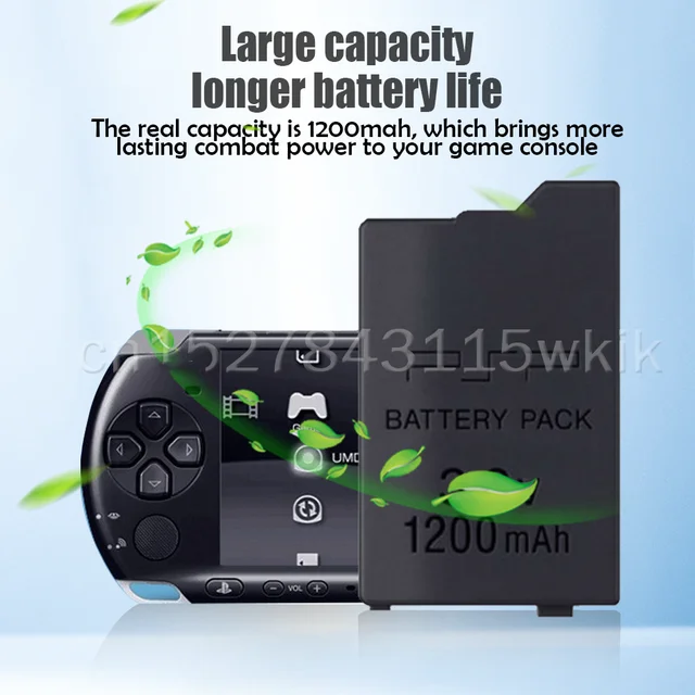 1200mAh 3.6V Lithium Rechargeable Battery Pack For Sony PSP2000 PSP3000 PSP  2000 3000 PSP-S110 PlayStation Portable Gamepad - AliExpress