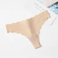 BZEL-Culotte légère et confortable élastique pour femme, tongs sexy à bords ondulés, mode féminine t-back tache sous-vêtement sans couture pour dames S-L 3