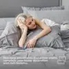 Bedsure Queen Comforter Set Grey - Bed in a Bag Queen Size 7 Pieces, GentleSoft™ Pintuck Bed Set Gift for Family 3