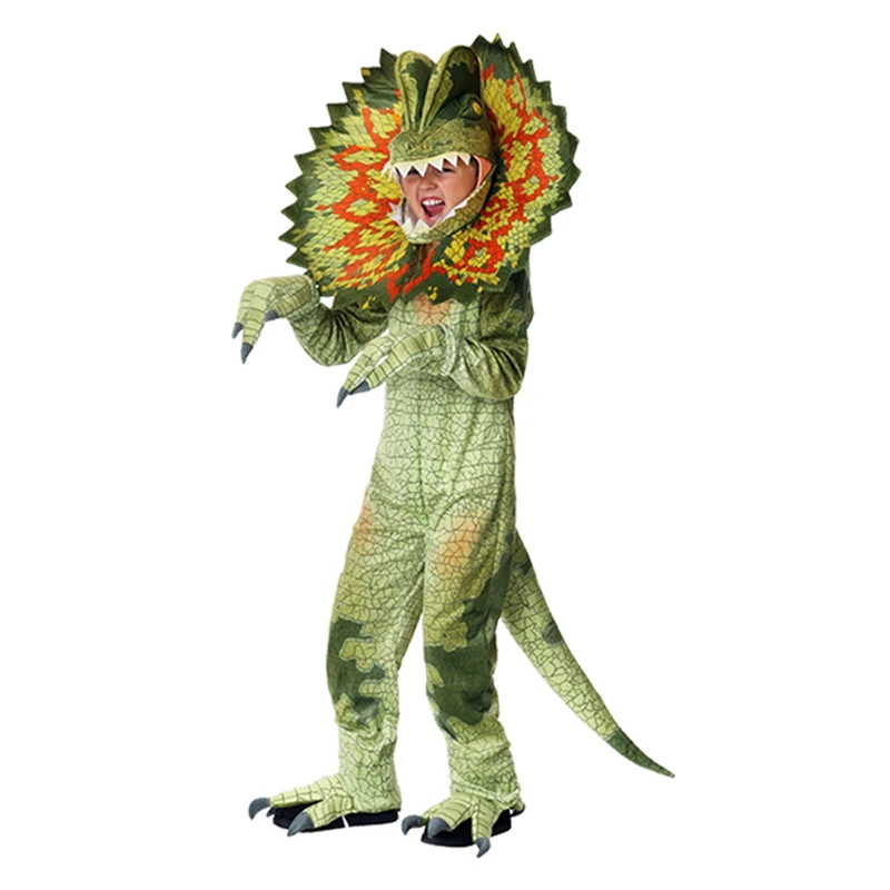 

Deluxe Kids Child Dinosaur Triceratops Cosplay Costume for Boys Halloween Purim Party Role-playing Suit Funny Dinosaur Jumpsuits