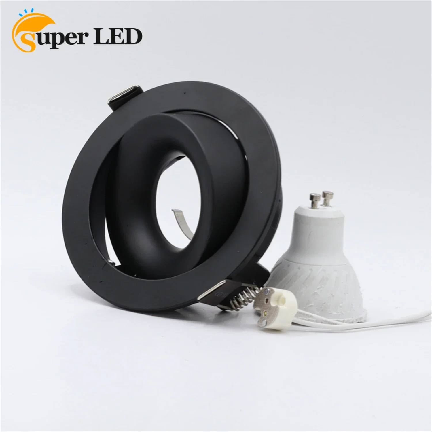 Adjustable Down Lamp Holder GU10 MR16 Fitting Recessed Ceiling Downlight Anti-glare for Bedroom Lounge recessed round anti glare led cob spotlights adjustable luminous angle 8w 12w 15w ceiling downlights 20w spot mall office