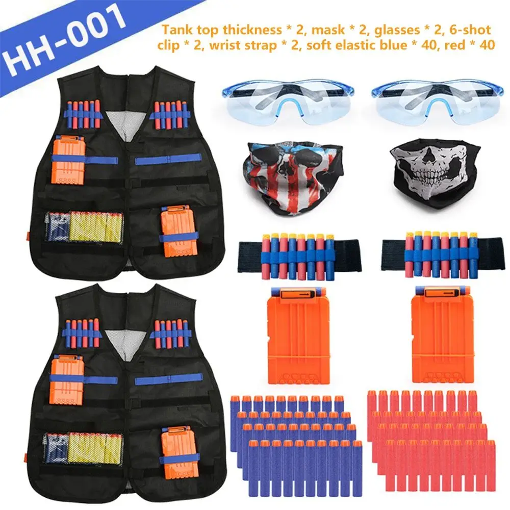 New Kids Tactical Vest Suit Kit Set Per Nerf N-Strike Elite Series Outdoor Game Kids Tactical Vest Holder Kit Accessori Giocattoli